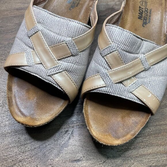 Naot Cork Wedge Sandals Size US 11 Leather - Picture 5 of 12